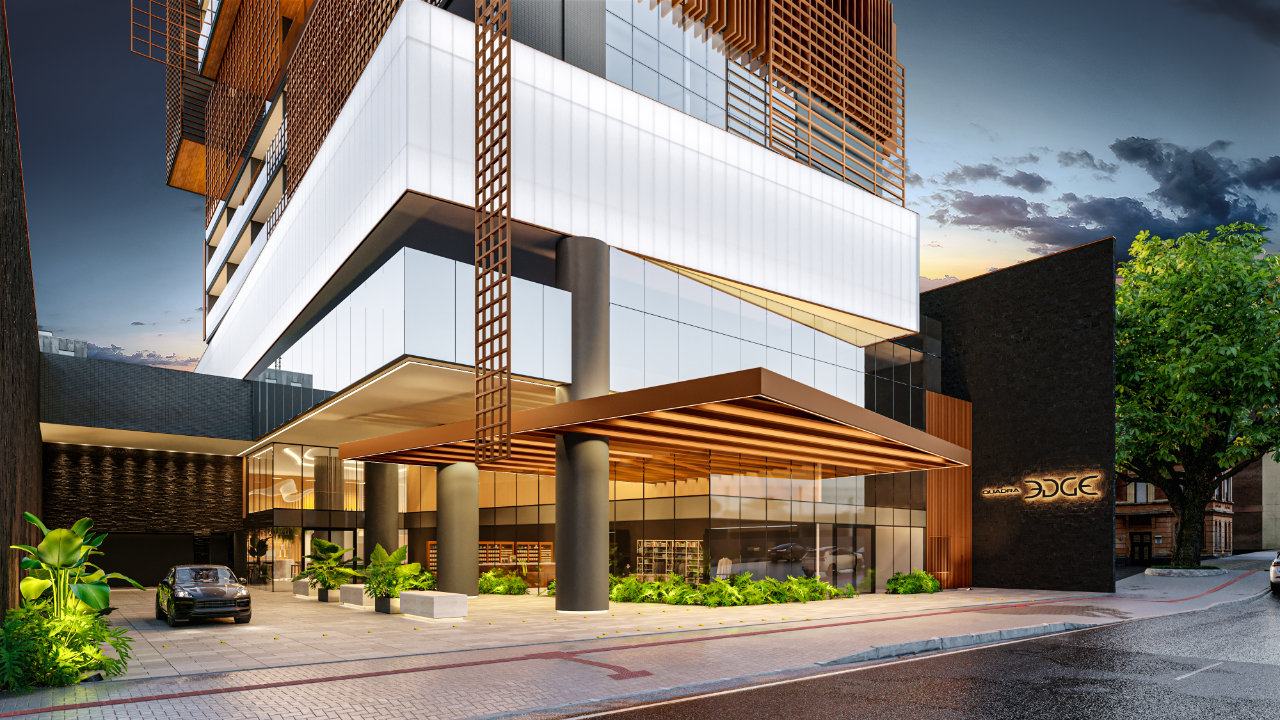 Entrada principal, Quadra Edge